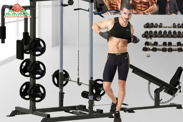 Ghế tập, giàn đẩy tạ đa năng, dụng cụ thể hình uy Rạch Giá, Phú Quốc,