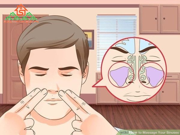 cách massage trị viêm xoang