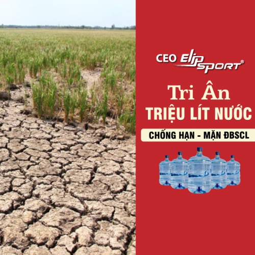 CEO Elipsport tri ân 1 triệu lít nước chống hạn mặn ĐBSCL