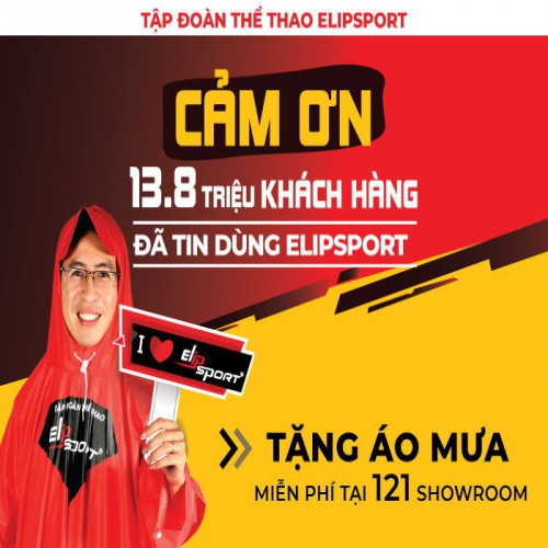 Hashtag liền tay, rinh ngay 1 triệu áo mưa từ Elipsport
