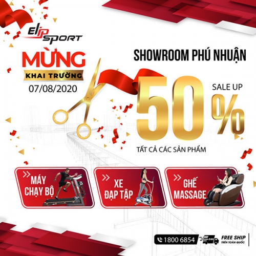 Tưng bừng khai trương cửa hàng Elipsport Phú Nhuận, giảm sốc 50%
