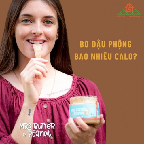 Bơ đậu phộng không đường, có đường bao nhiêu calo?