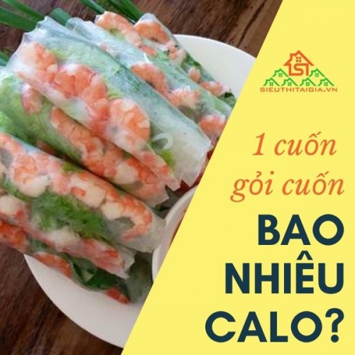 1 cuốn gỏi cuốn bao nhiêu calo? Ăn gỏi cuốn có béo không?