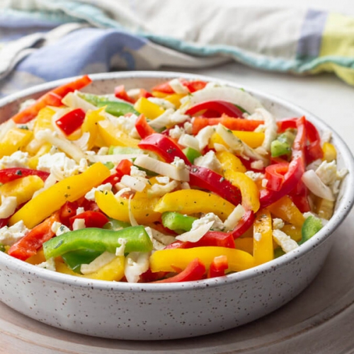 Hướng dẫn làm salad ớt chuông giảm cân
