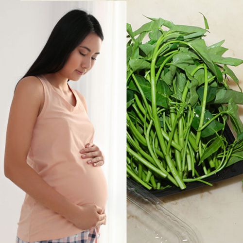 Có bầu ăn rau muống được không